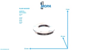PLAIN WASHER - 02082849 suitable for MWM & Deutz engines