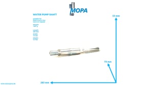WATER PUMP SHAFT - 51065050077 suitable for MAN D engines