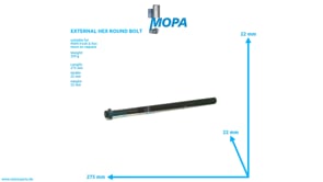 EXTERNAL HEX ROUND BOLT - 51904900070 suitable for MAN D engines