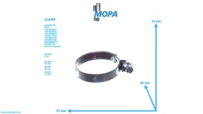 CLAMP - 000000002772 suitable for MTU engines CLAMP - 000000002772 suitable for MTU engines