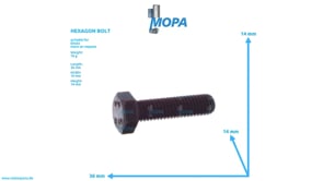 HEXAGON BOLT - 01148239 suitable for Deutz engines