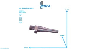 OIL SPRAYER NOZZLE - 02059034 suitable for MWM & Deutz engines