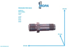 PRESSURE PIPE NECK - 02069332 suitable for MWM & Deutz engines