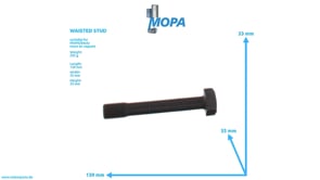 WAISTED STUD - 12029462 suitable for MWM & Deutz engines WAISTED STUD - 12029462 suitable for MWM & Deutz engines