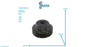 V-BELT PULLEY - 12161215 suitable for MWM & Deutz engines