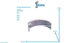 BIG END BEARING PAIR - 51024106702 suitable for MAN D engines