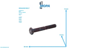 HEXAGON BOLT - 000931008292 suitable for MTU engines