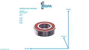 RILLENKUGELLAGER - 1544092 passend für Volvo/Volvo Penta Motoren