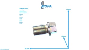 SCREW PLUG - 51903100235 suitable for MAN D-engines