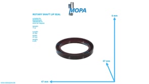 ROTARY SHAFT LIP SEAL - 01319530 suitable for MWM & Deutz engines