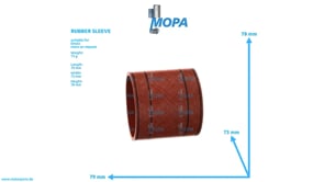 RUBBER SLEEVE - 01181209 suitable for Deutz engines