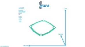 GASKET - 51019030247 suitable for MAN D engines