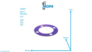 GASKET - 5840984680 suitable for MTU engines