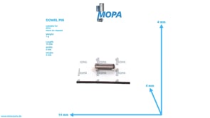 DOWEL PIN - 8499910020 suitable for MTU engines