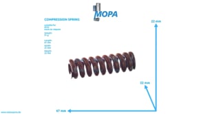 DRUCKFEDER - 8690170360 passend für MTU Motoren