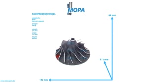 VERDICHTERRAD - 8690250005 passend für MTU Motoren