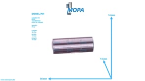 DOWEL PIN - 000007014103 suitable for MTU engines