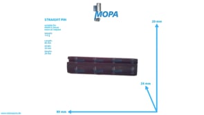 STRAIGHT PIN - 01102901 suitable for MWM & Deutz engines