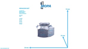 HEXAGON NUT - 01136536 suitable for MWM & Deutz engines