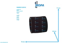 RUBBER SLEEVE - 01169491 suitable for Deutz engines