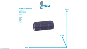 SPIRAL DOWEL PIN - 06222200804 suitable for MAN D engines SPIRAL DOWEL PIN - 06222200804 suitable for MAN D engines