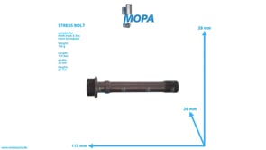 STRESS BOLT - 51900200355 suitable for MAN D engines