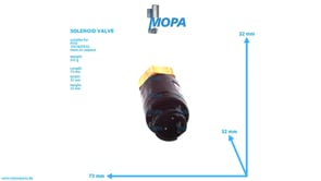 SOLENOID VALVE - 0000785449 suitable for MTU engines