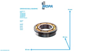 GROOVED BALL BEARING - 000625900175 suitable for MTU engines GROOVED BALL BEARING - 000625900175 suitable for MTU engines
