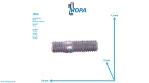 STUD - 000835010063 suitable for MTU engines