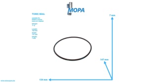 TORIC SEAL - 01171417 suitable for MWM & Deutz engines TORIC SEAL - 01171417 suitable for MWM & Deutz engines