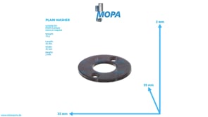 PLAIN WASHER - 04078376 suitable for MWM & Deutz engines