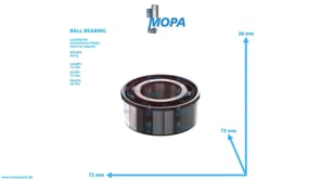KUGELLAGER - 184744 passend für Volvo/Volvo Penta Motoren