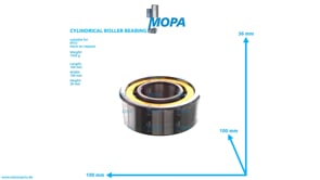 CYLINDRICAL ROLLER BEARING - 205412423006 suitable for MTU engines