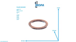 PLAIN WASHER - 5090250176 suitable for MTU engines