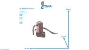 OIL SPRAYER NOZZLE - 51016015076 suitable for MAN D engines