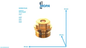 SCREW PLUG - 51903100242 suitable for MAN D-engines