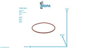 TORIC SEAL - 700429084000 suitable for MTU engines