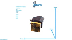 SOLENOID VALVE - 0015406697 suitable for MTU engines