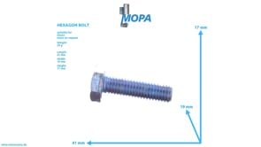 HEXAGON BOLT - 01112437 suitable for Deutz engines