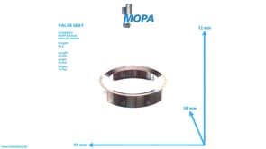 VALVE SEAT - 12420810 suitable for MWM & Deutz engines VALVE SEAT - 12420810 suitable for MWM & Deutz engines