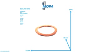 SEALING RING - 000000001070 suitable for MTU engines SEALING RING - 000000001070 suitable for MTU engines