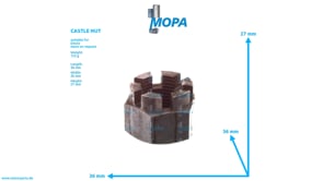 CASTLE NUT - 01103490 suitable for Deutz engines
