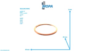SEALING RING - 01118830 suitable for Deutz engines