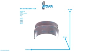 BIG END BEARING PAIR - 02931406 suitable for Deutz engines