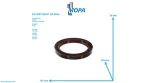 ROTARY SHAFT LIP SEAL - 04907772 suitable for Deutz engines