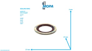 SEALING RING - 06566310109 suitable for MAN D engines SEALING RING - 06566310109 suitable for MAN D engines