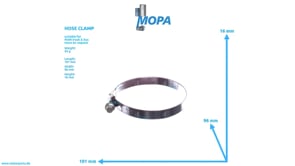 HOSE CLAMP - 06671280529 suitable for MAN D engines