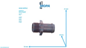 HOSE NIPPLE - 51981310160 suitable for MAN D-engines