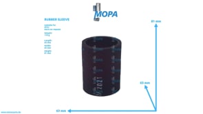 RUBBER SLEEVE - 700368050001 suitable for MTU engines