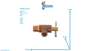 DRAIN VALVE - 01162417 suitable for Deutz engines DRAIN VALVE - 01162417 suitable for Deutz engines